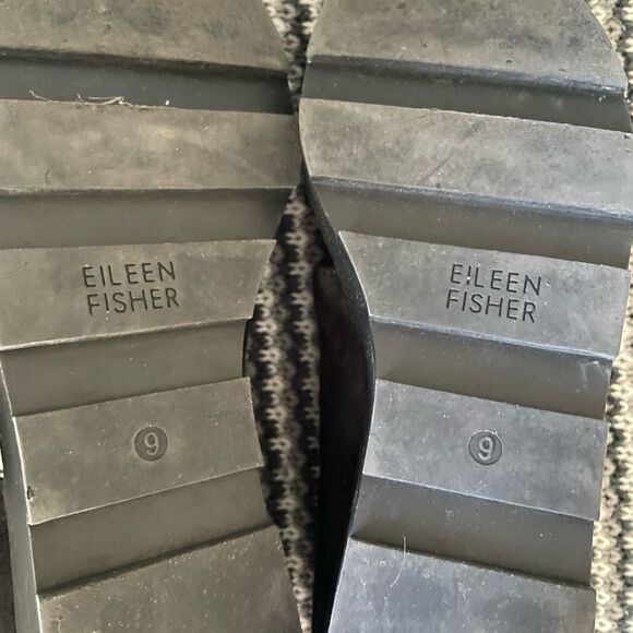 Eileen Fisher Turban black wedge sandal women’s shoe size 9 - Picture 9 of 11